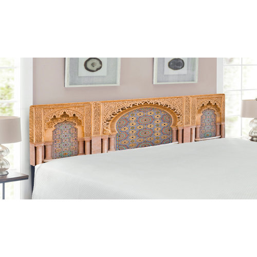 East Urban Home Moroccan King Upholstered Panel Headboard Wayfair